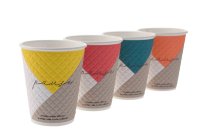 12OZ DOUBLE WALLED HUHTAMAKI PAUSE HOT CUPS
