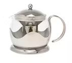 LA CAFETIERE IZMIR GLASS TEA INFUSER S/S 2 CUP TEA POT