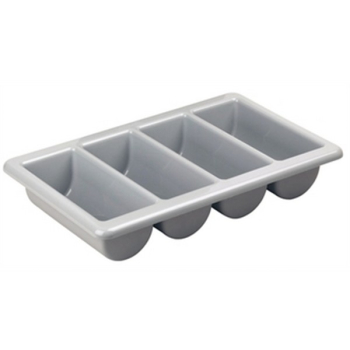 4 COMPARTMENT CUTLERY TRAY GREY