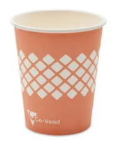 GO-VEND 7OZ PAPER VENDING CUP CORAL X1000