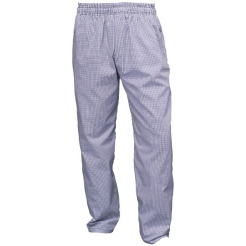 Blue & White Check Trousers