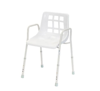 ALERTA STATIONARY SHOWER CHAIR ADJUSTABLE HEIGHT