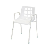 ALERTA STATIONARY SHOWER CHAIR ADJUSTABLE HEIGHT