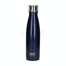 BUILT 17OZ DOUBLE WALLED S/S WATER BOTTLE MIDNIGHT BLUE