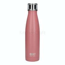 BUILT 17OZ DOUBLE WALLED S/S WATER BOTTLE PINK
