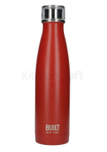 BUILT 17OZ DOUBLE WALLED S/S WATER BOTTLE RED
