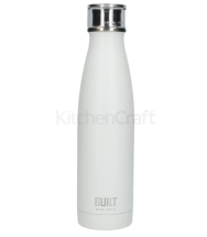 BUILT 17OZ DOUBLE WALLED S/S WATER BOTTLE WHITE
