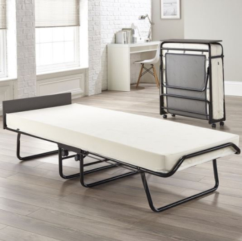 VISITOR FOLDING BED WITH HEADBOARD, CONFORMS TO BS7177