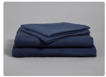 EASYCARE FITTED SHEET NAVY DOUBLE