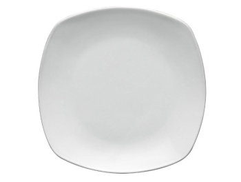 SUPERWHITE ROUNDED SQUARE PLATE 16CM