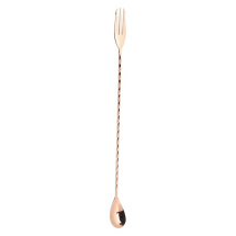 COPPER FORK END BAR MIXING SPOON 32CM BS-F32C