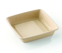 BE PULP CONTAINER SQUARE 1400ML 23 X 23 X 4CM