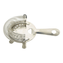 FOUR EARED/PRONG HAWTHORNE BAR STRAINER STAINLESS STEEL