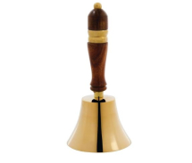 BRASS SERVICE BELL WITH WOODEN HANDLE GF519