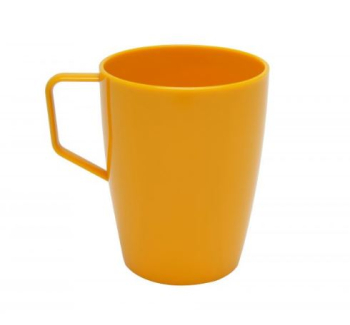 BEAKER WITH HANDLE YELLOW 28CL 009