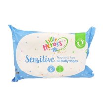 LITTLE HEROES SENSITIVE BABY WIPES 12 X 66 PARABEN FREE