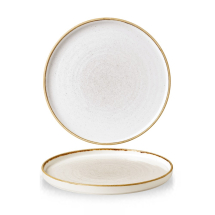 CHURCHILL STONECAST WALLED CHEFS PLATE WHITE 26CM