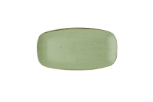 CHURCHILL STONECAST SAGE GREEN CHEFS OBLONG PLATE 13X7 3/8inch