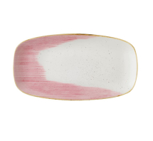 STONECAST ACCENTS PETAL PINK CHEFS OBLONG PLATE 13 7/8X7 3/8inch