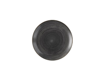 CHURCHILL SUPER VITRIFIED STONECAST RAW BLACK COUPE PLATE 11.3inch