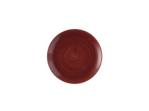 CHURCHILL SUPER VITRIFIED STONECAST PATINA RUST RED COUPE PLATE 11.3inch