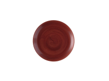 CHURCHILL SUPER VITRIFIED STONECAST PATINA RUST RED COUPE PLATE 10.2inch