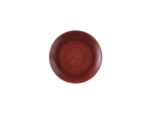 CHURCHILL SUPER VITRIFIED STONECAST PATINA RUST RED COUPE PLATE 8.5inch