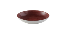 CHURCHILL SUPER VITRIFIED STONECAST PATINA RUST RED COUPE BOWL 40OZ