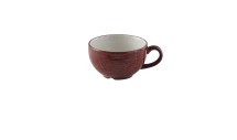 CHURCHILL SUPER VITRIFIED STONECAST PATINA RUST RED CAPPUCCINO CUP 12OZ