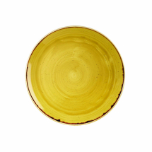 CHURCHILL SUPER VITRIFIED STONECAST MUSTARD SEED COUPE PLATE 11.3inch