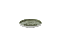 CHURCHIL STONECAST PATINA 10 1/4inch WALLED PLATE B GREEN
