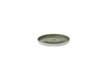 CHURCHIL STONECAST PATINA 8 1/4inch WALLED PLATE B GREEN
