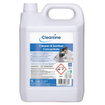 CLEANLINE CLEANER & SANITISER CONCENTRATE 5L