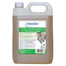 CLEANLINE CONCENTRATED LEMON WASHING UP LIQUID 5L