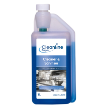 CLEANLINE CLEANER & SANITISER CONCENTRATE 1L