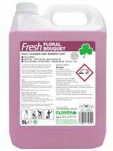 CLOVER FRESH FLORAL BOUQUET ANTIBACTERIAL CLEANER & DISINFECTANT 5LTR