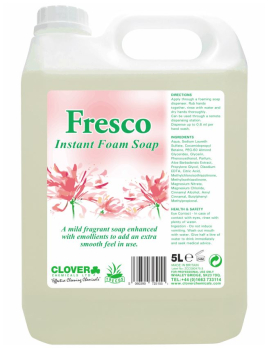 CLOVER FRESCO FOAMING HAND SOAP 5 LTR