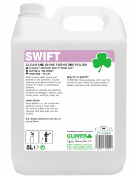 CLOVER SWIFT CLEAN AND SHINE FURNITURE POLISH 5LTR