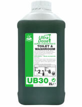 CLOVER UB30 TOILET & WASHROOM CLEANER APPLE SCENTED 2LTR