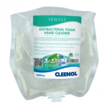 CLEENOL SENSES ANTI BAC FOAM HAND CLEANER POUCHES 3X800ML