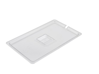 POLYCARBONATE GASTRONORM PAN CLEAR NOTCHED LID 1/1