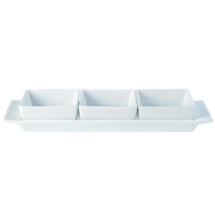 DPS PORCELITE CREATIONS SET 3 BOWLS & TRAY 11.4X3.5inch