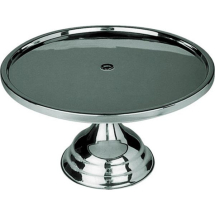 CAKE STAND 30CM 12inch STAINLESS STEEL *CLEARANCE*