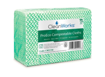 CLEANWORKS PROECO COMPOSTABLE CLOTHS GREEN 16X50 PACKS