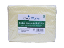 CLEANWORKS PROECO COMPOSTABLE CLOTHS YELLOW 16X50 PACKS