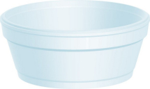 2oz WHITE POLY FOOD CONTAINER