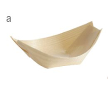 BAMBOO DISPOSABLE WOOD BOAT SMALL 8.5X5.5X2.5CM 30ML X50