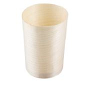 BAMBOO DISPOSABLE WOOD SMALL SERVING CUP 6X6X6CM 120ML X600