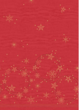 DUNICEL TABLECOVER 118X160 STAR SHINE RED X24