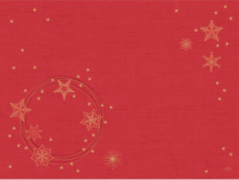DUNICEL PLACEMAT 30X40CM STAR SHINE RED X500